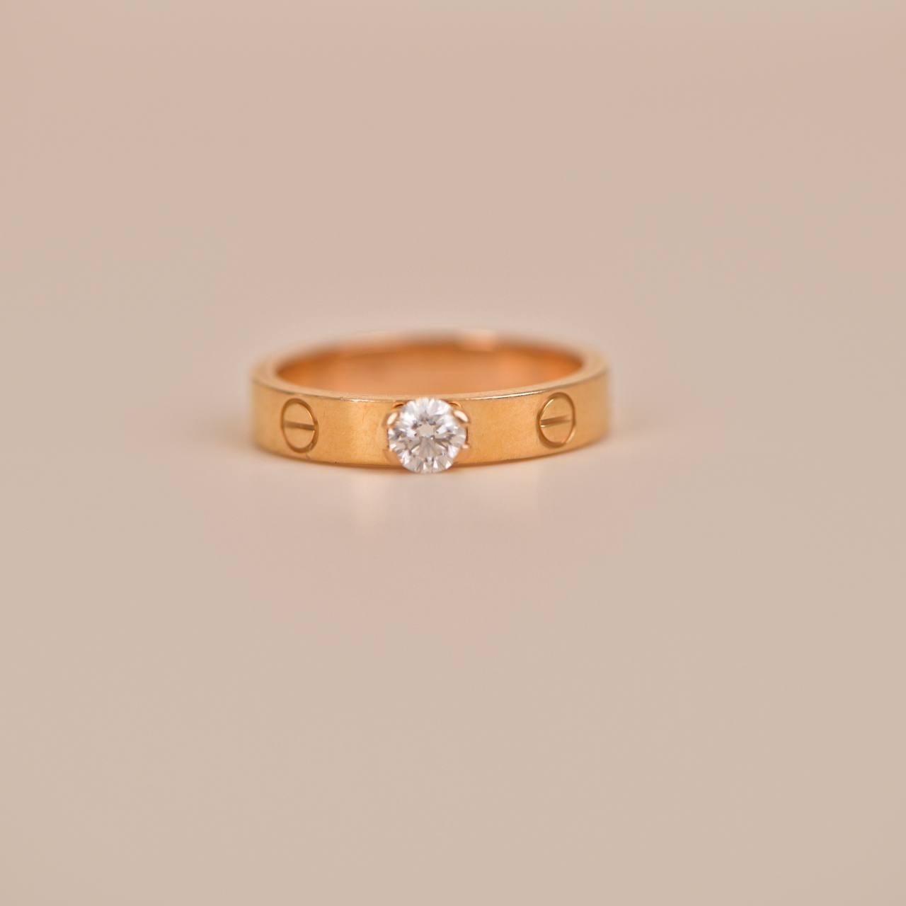 кольцо cartier love 750 ne5804