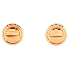 Cartier Love Stud Earrings 18k Rose Gold