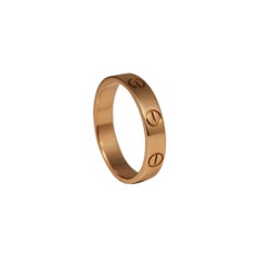 Cartier Love Thin Ring in 18k Rose Gold 'X-143'