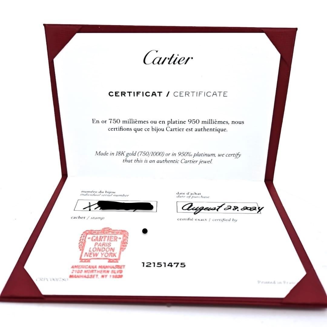 Cartier Love Thin Größe 17 Gelbgold-Armband mit Box & Papiere im Angebot 1