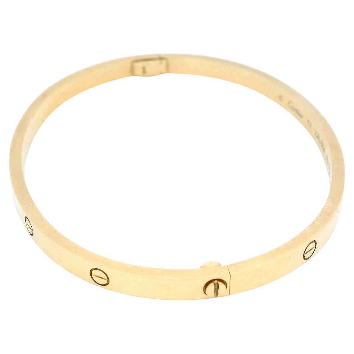 Cartier Love Thin Größe 17 Gelbgold-Armband mit Box & Papiere