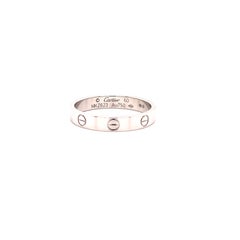 Cartier Love Thin Wedding Band 18k White Gold