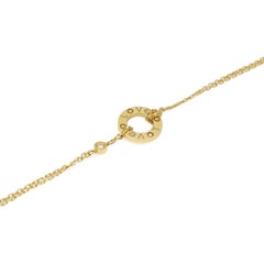 Cartier Love Two Diamond Chain Bracelet 18K Yellow Gold
