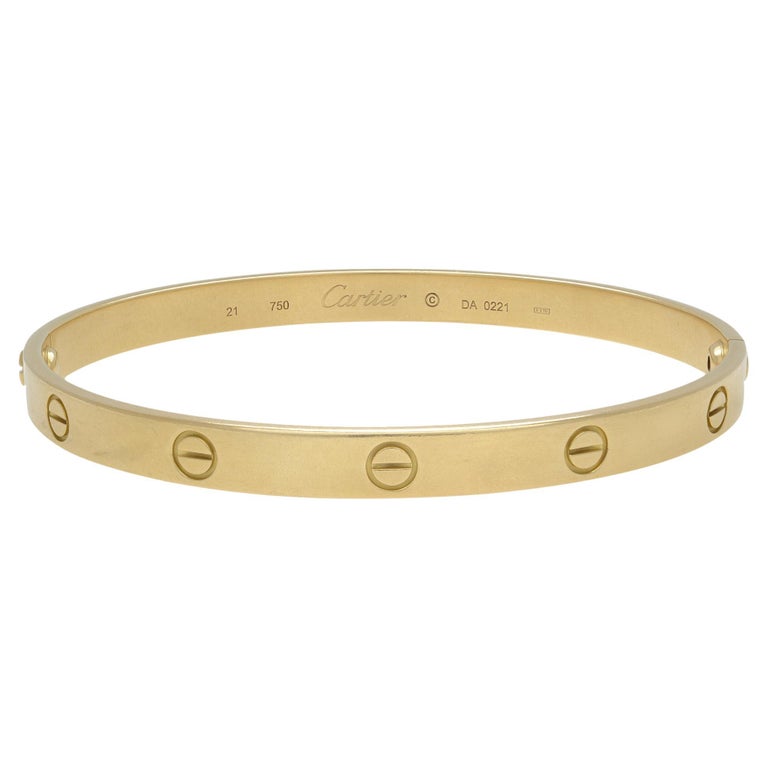 Cartier Love Unisex Bracelet 18k Yellow Gold For Sale At 1stdibs