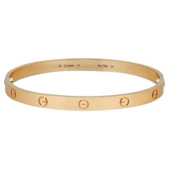 Cartier Love Bracciale Unisex Oro Giallo 18k Taglia 21