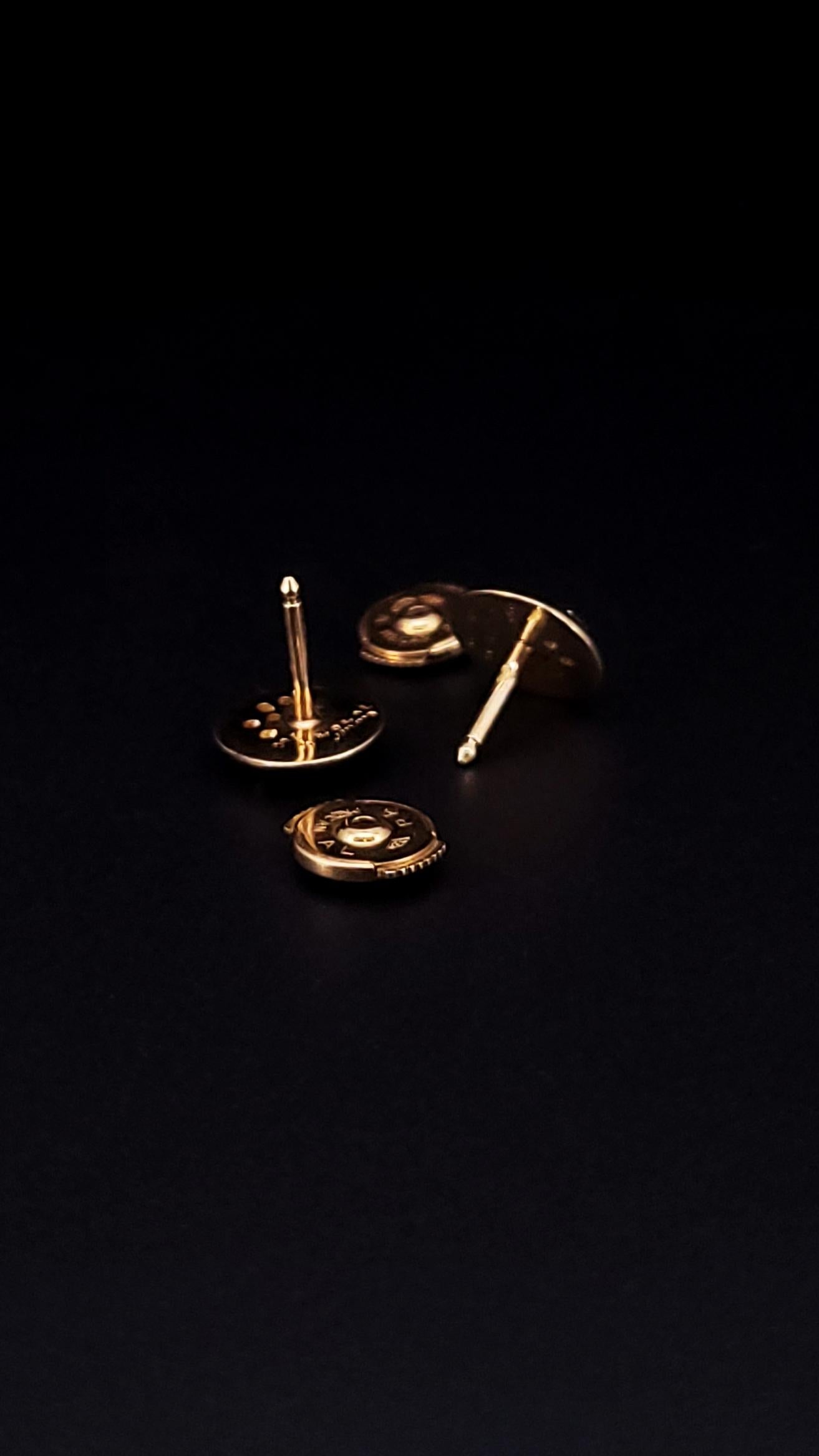 Cartier Love Vintage 18k Yellow Gold with Diamonds Earrings For Sale 5