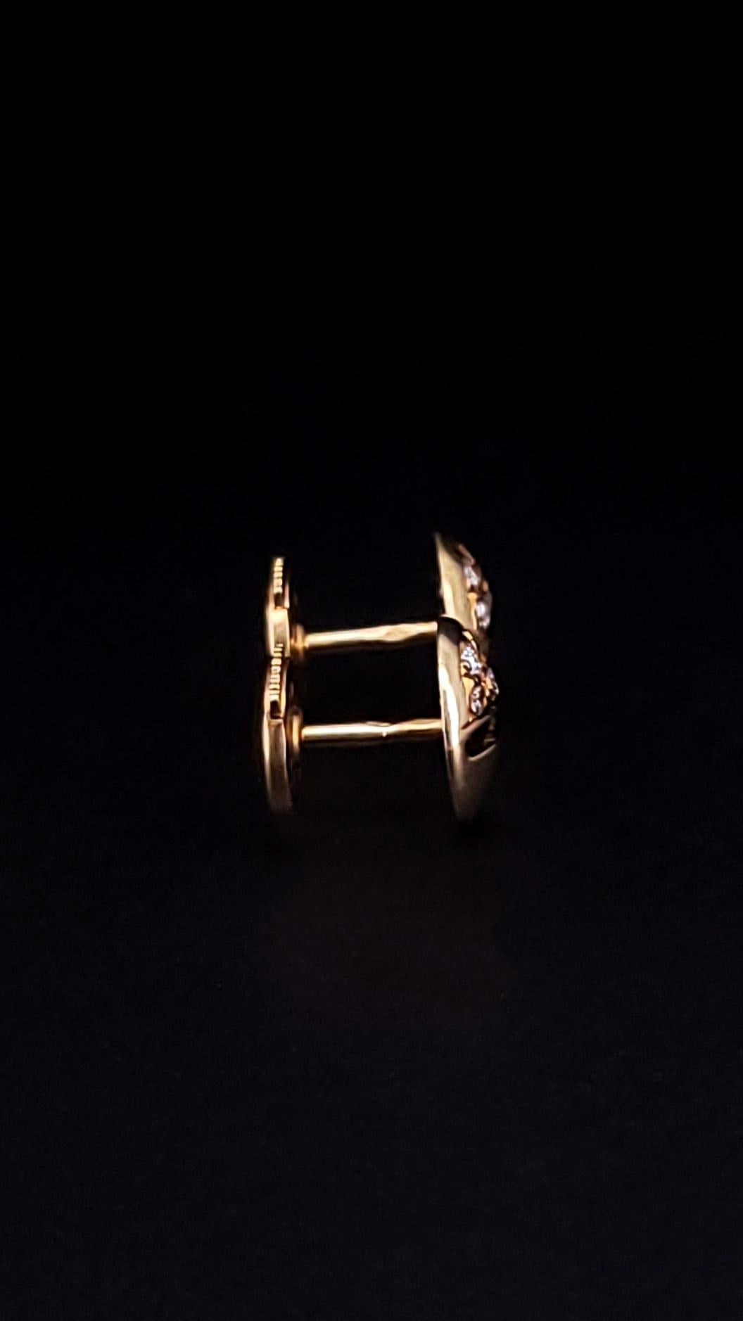 Cartier Love Vintage 18k Yellow Gold with Diamonds Earrings For Sale 2