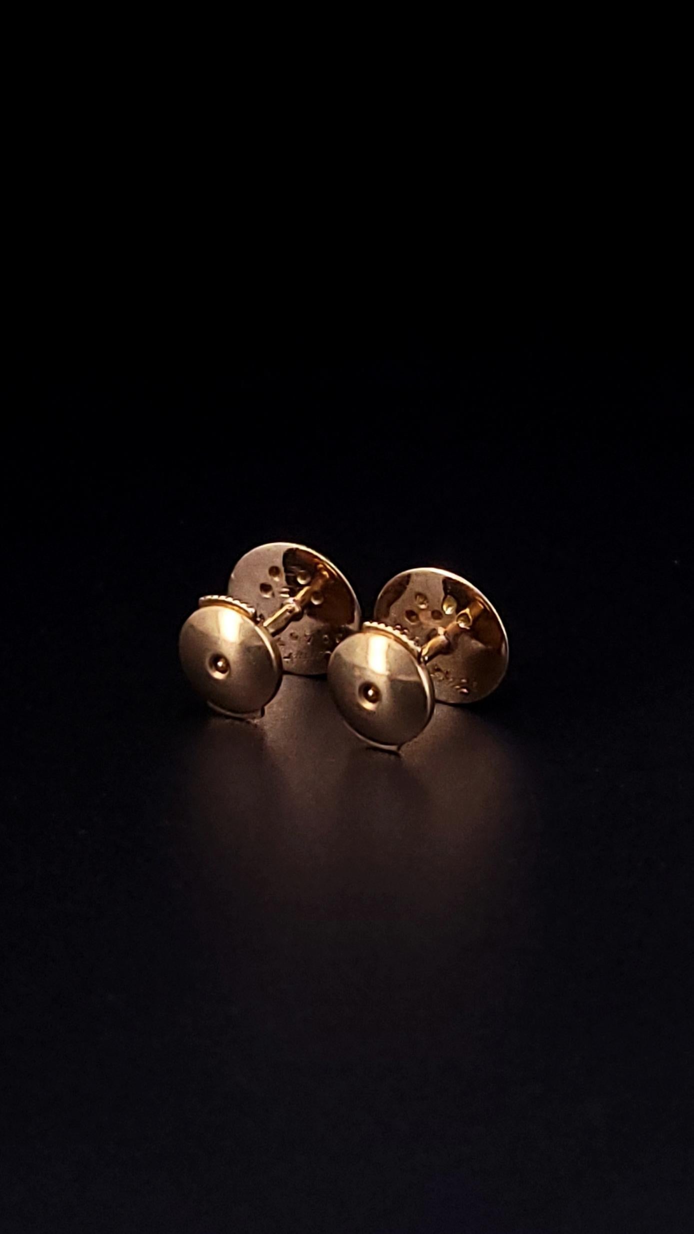 Cartier Love Vintage 18k Yellow Gold with Diamonds Earrings For Sale 3