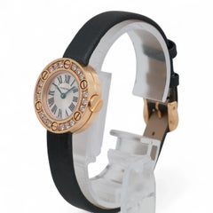 Cartier Love Watch 18K Rose Gold Diamond Silver Dial Watch 2977