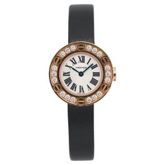 Reloj Cartier Love de oro rosa de 18 quilates con diamantes y esfera plateada 2977