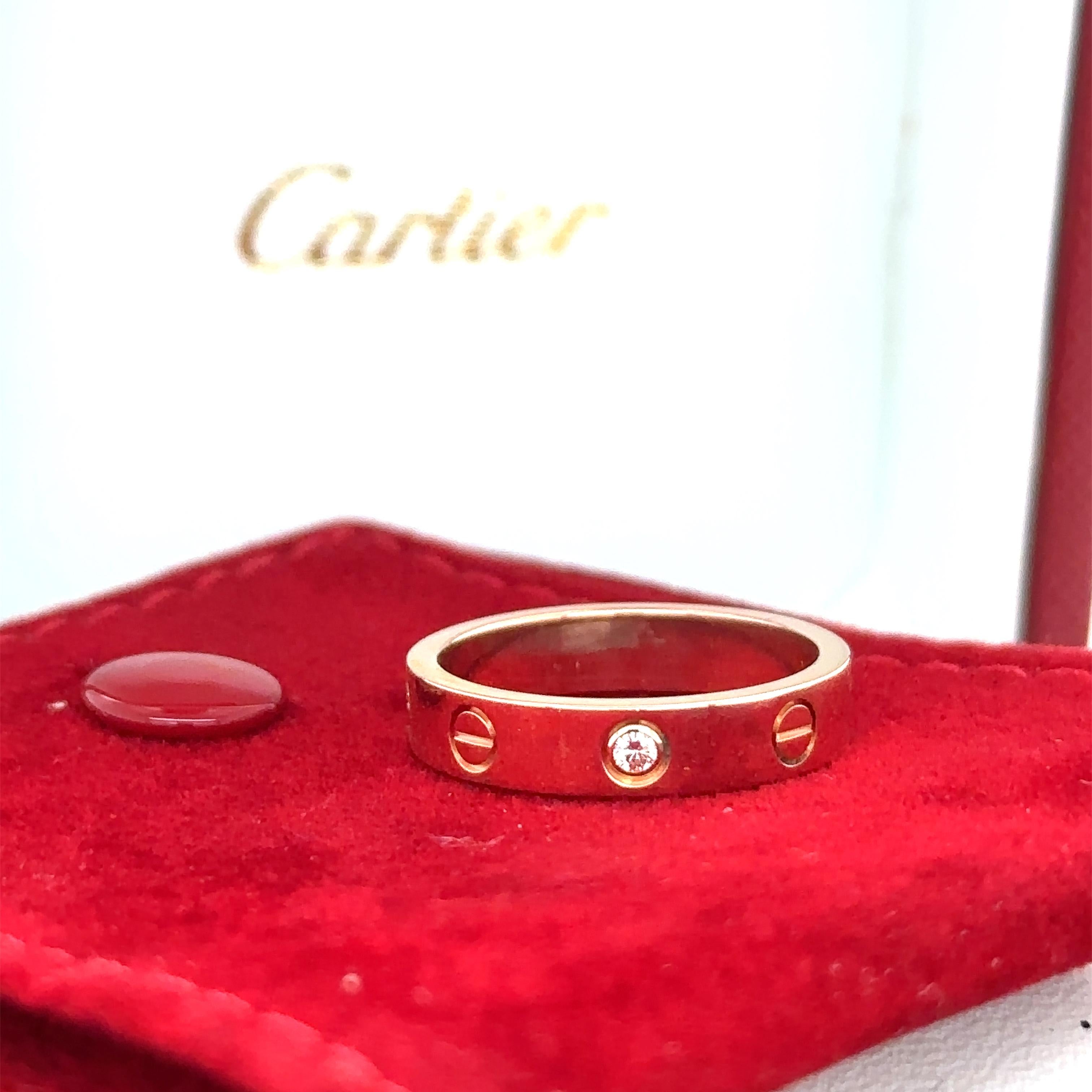 Cartier Love Wedding Band 1 Diamond 4
