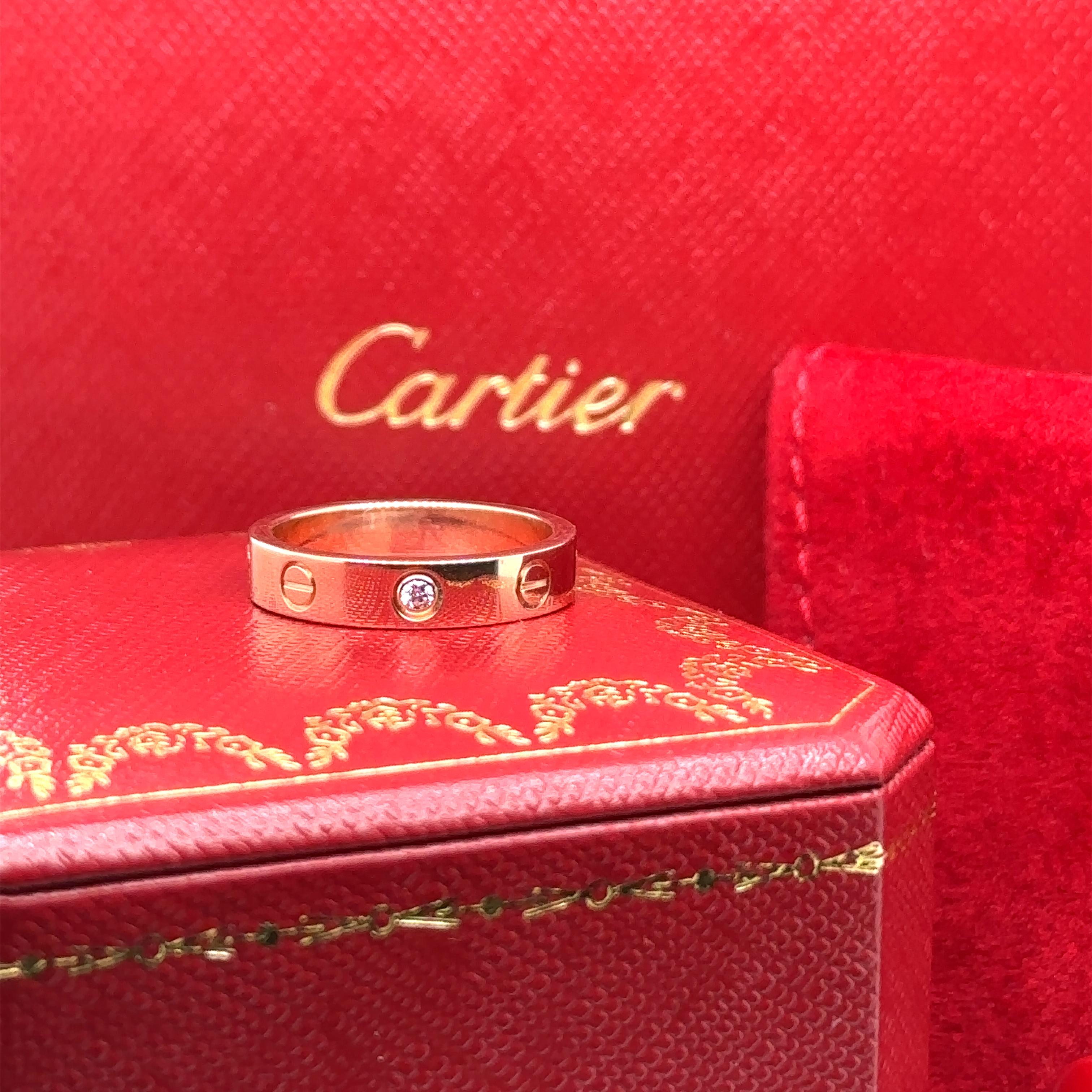 Cartier Love Wedding Band 1 Diamond 6