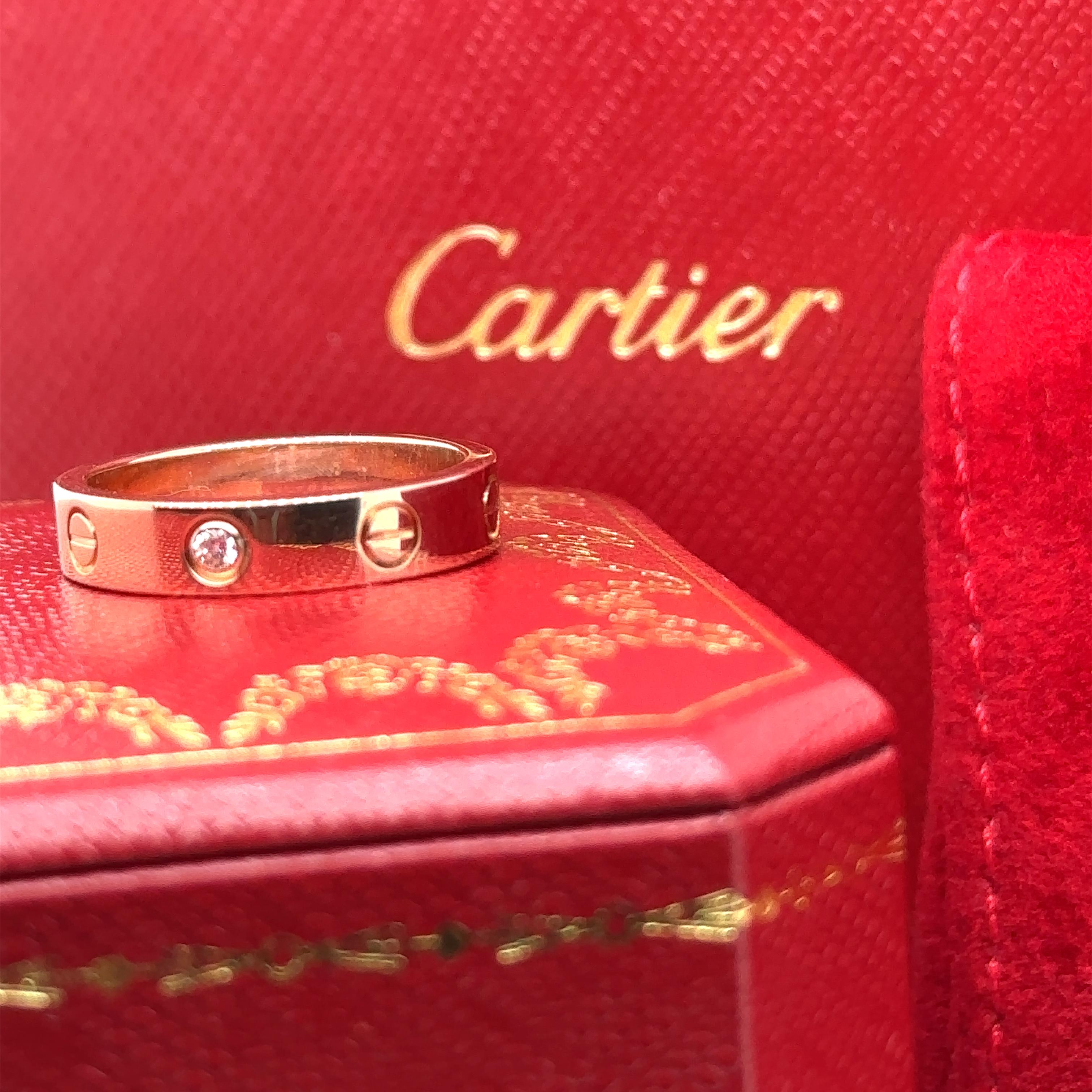 Cartier Love Wedding Band 1 Diamond 7