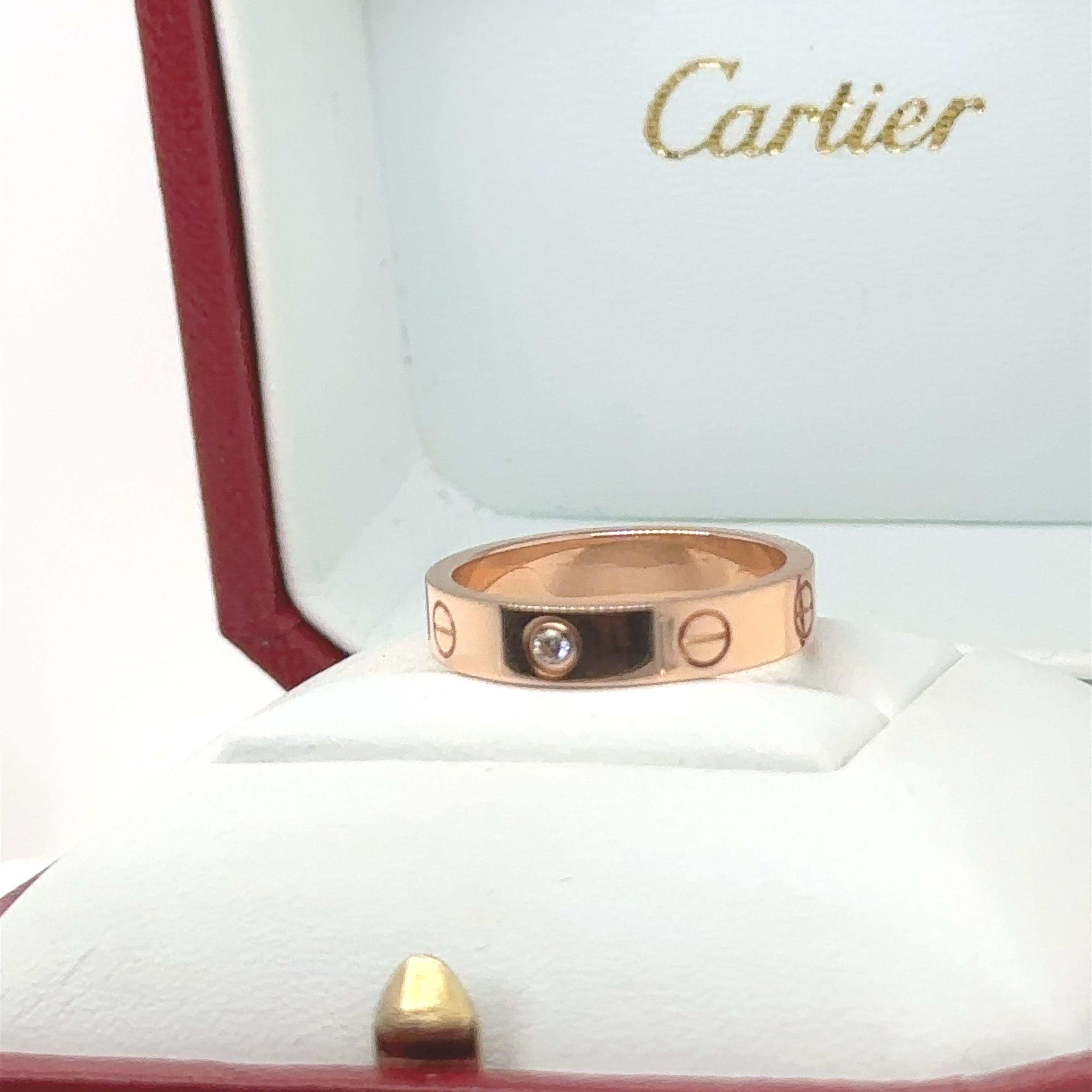 Cartier Love Wedding Band 1 Diamond 1