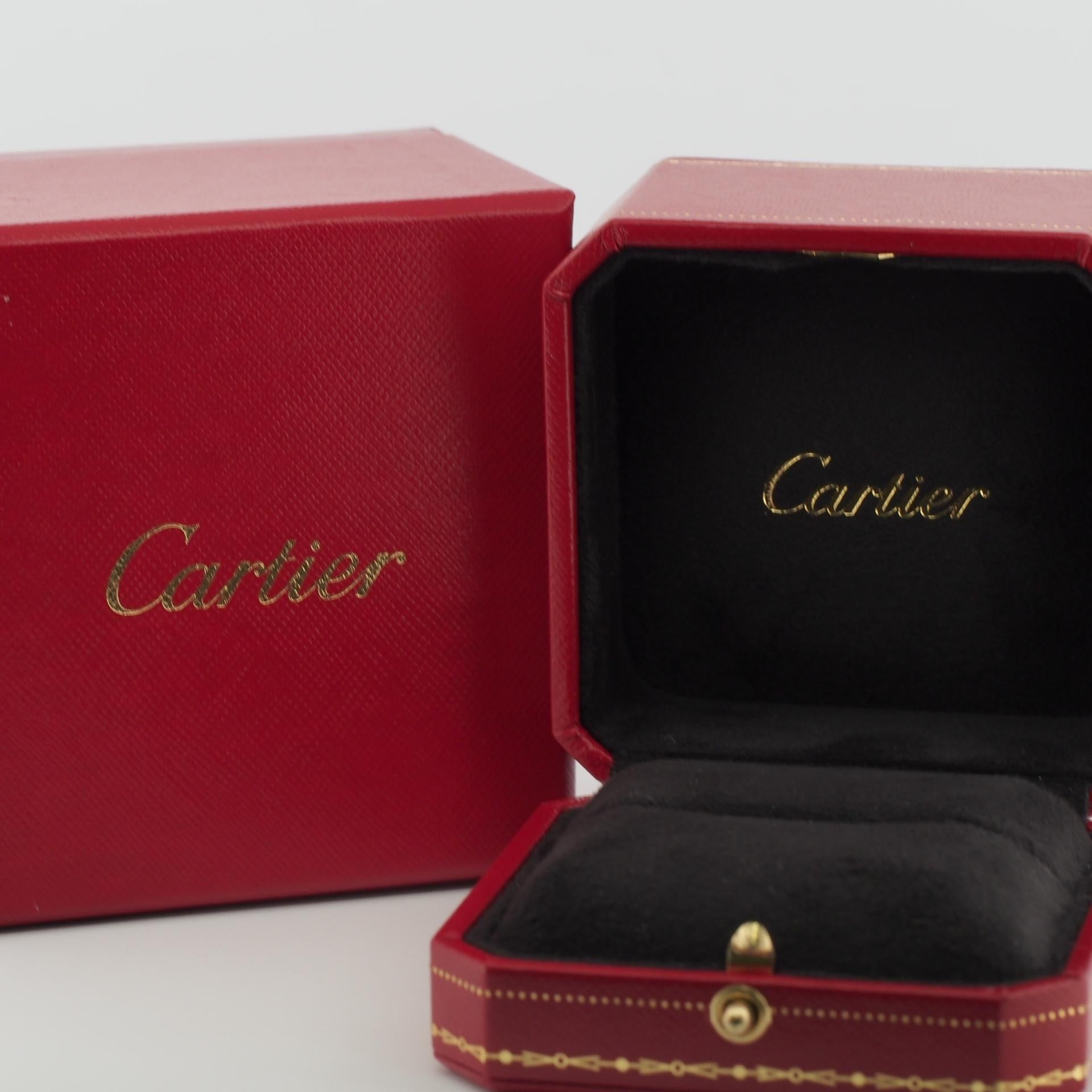 Women's Cartier Love Wedding Band 1 Diamond Ring 51 PG