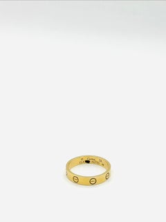 Cartier Love Wedding Band 18k Rose Gold Size 53