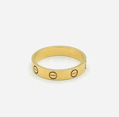Cartier Love Wedding Band 18k Rose Gold Size 57