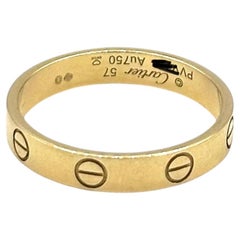Cartier Love Wedding Band 18k Rose Gold Size 57