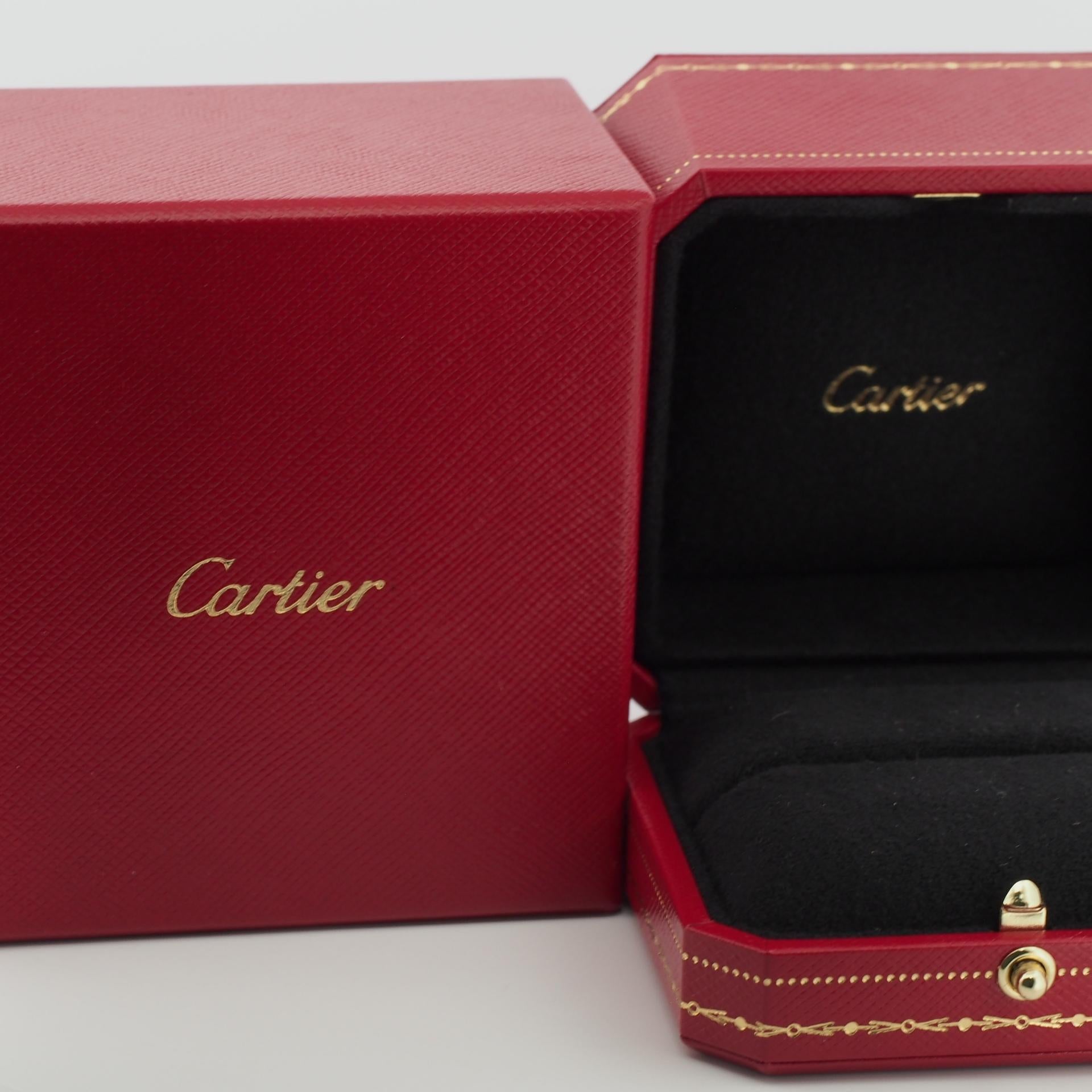 Cartier Love Wedding Band 8 Diamonds Ring 50 WG 2