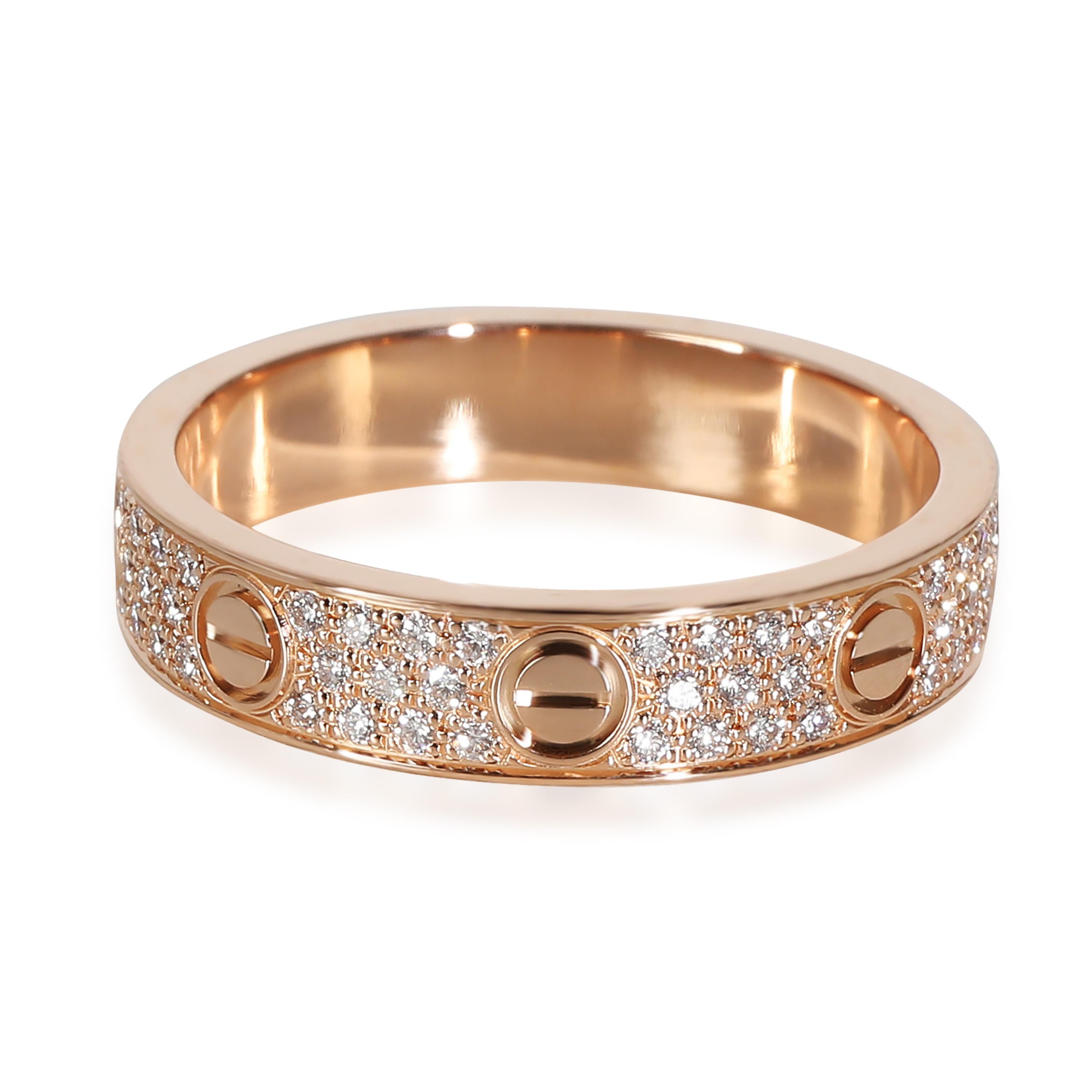 Cartier Liebe Pave Diamantband in 18k Rose Gold 0,31 CTW

PRIMÄRE DETAILS
SKU: 139923
Auflistung Titel: Cartier Love Pave Diamantband in 18k Rose Gold 0,31 CTW
Beschreibung des Zustands: Die Collection'S Love von Cartier ist der Inbegriff der Ikone,