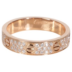 Cartier Love Ehering, Diamant-Pavé (Roségold)