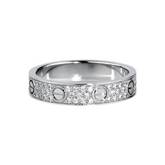 Cartier Love Wedding Band Diamond-Paved White Gold Ring
