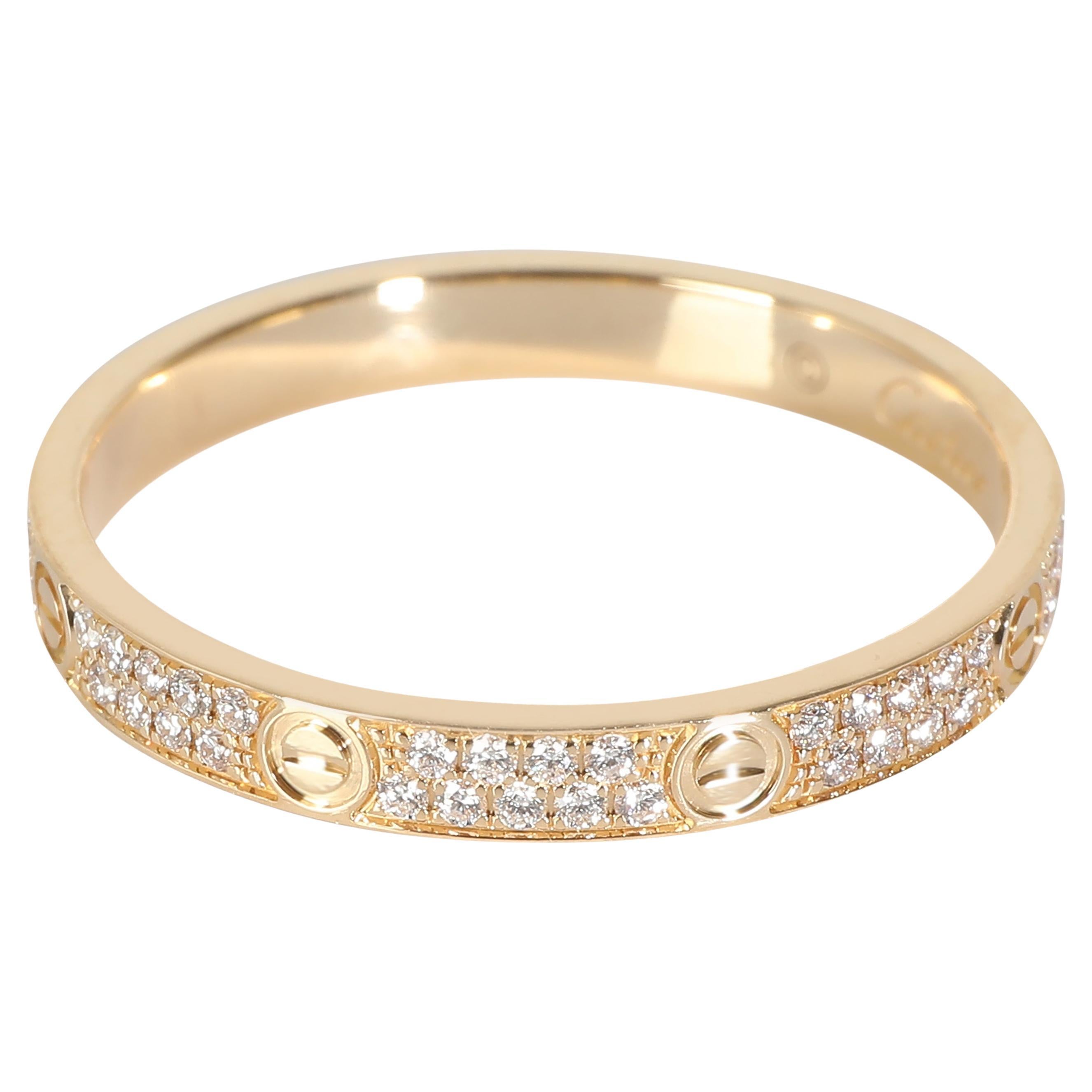 Cartier Love Wedding Band, Diamonds (Yellow Gold)