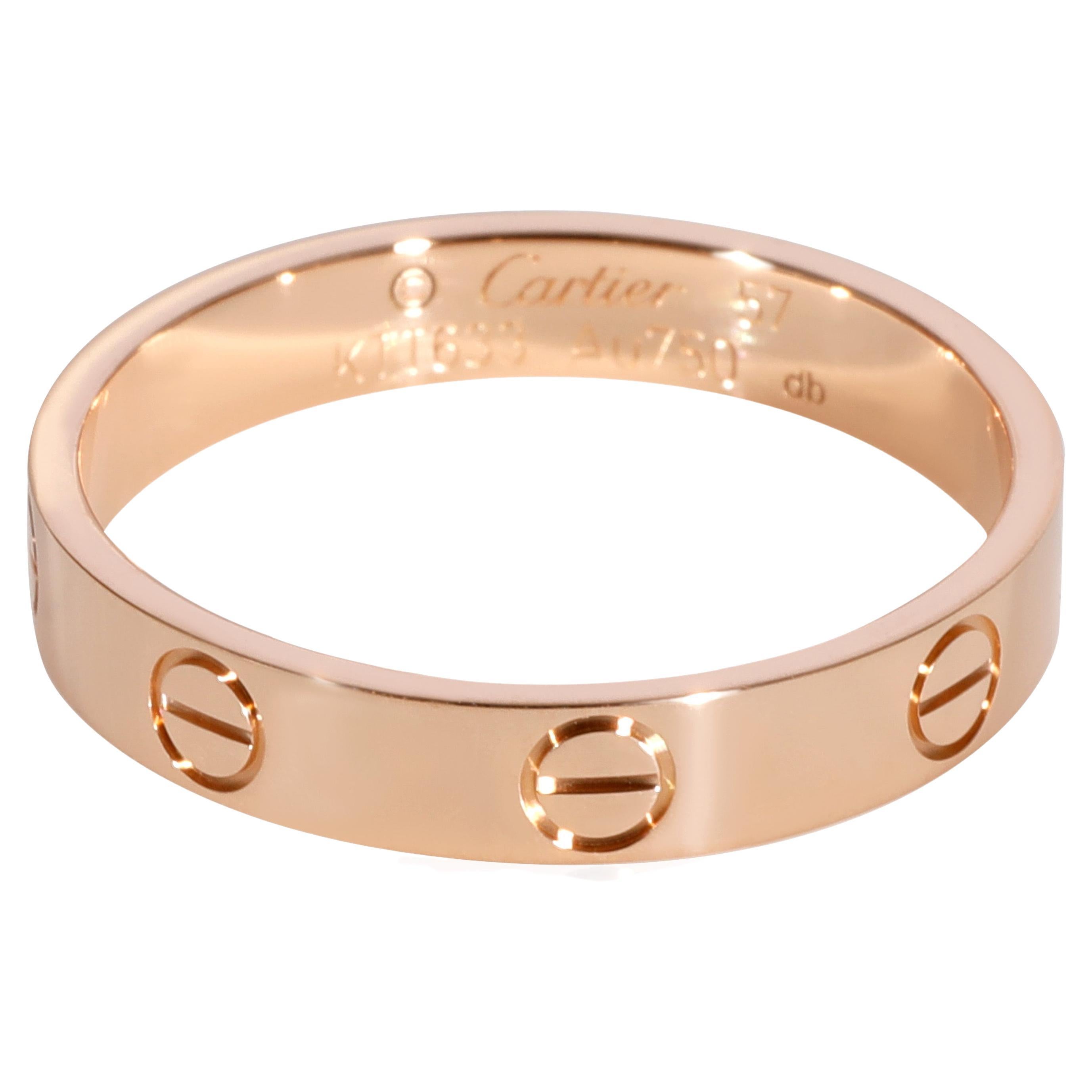 Cartier Diamond Gold Love Wedding Band Ring at 1stDibs