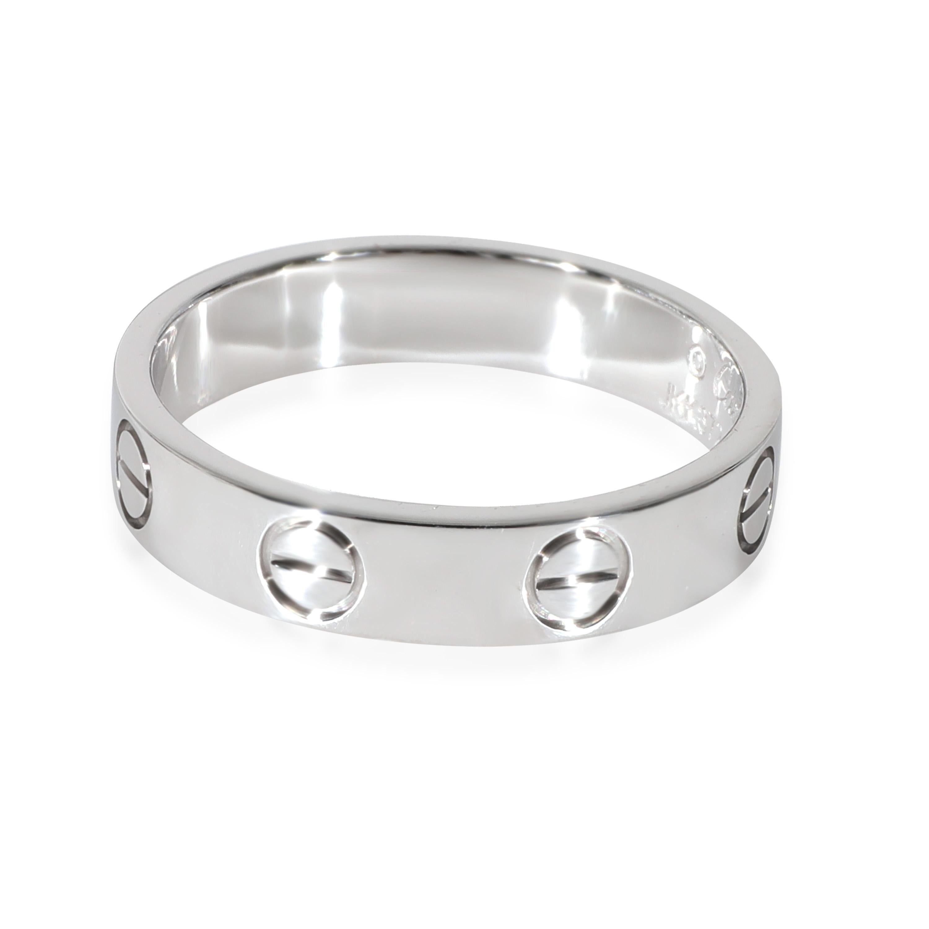 Cartier Love Wedding Band in 18k White Gold

PRIMARY DETAILS
SKU: 130006
Listing Title: Cartier Love Wedding Band in 18k White Gold
Condition Description: Cartier's Love collection is the epitome of iconic, from the recognizable designs to the