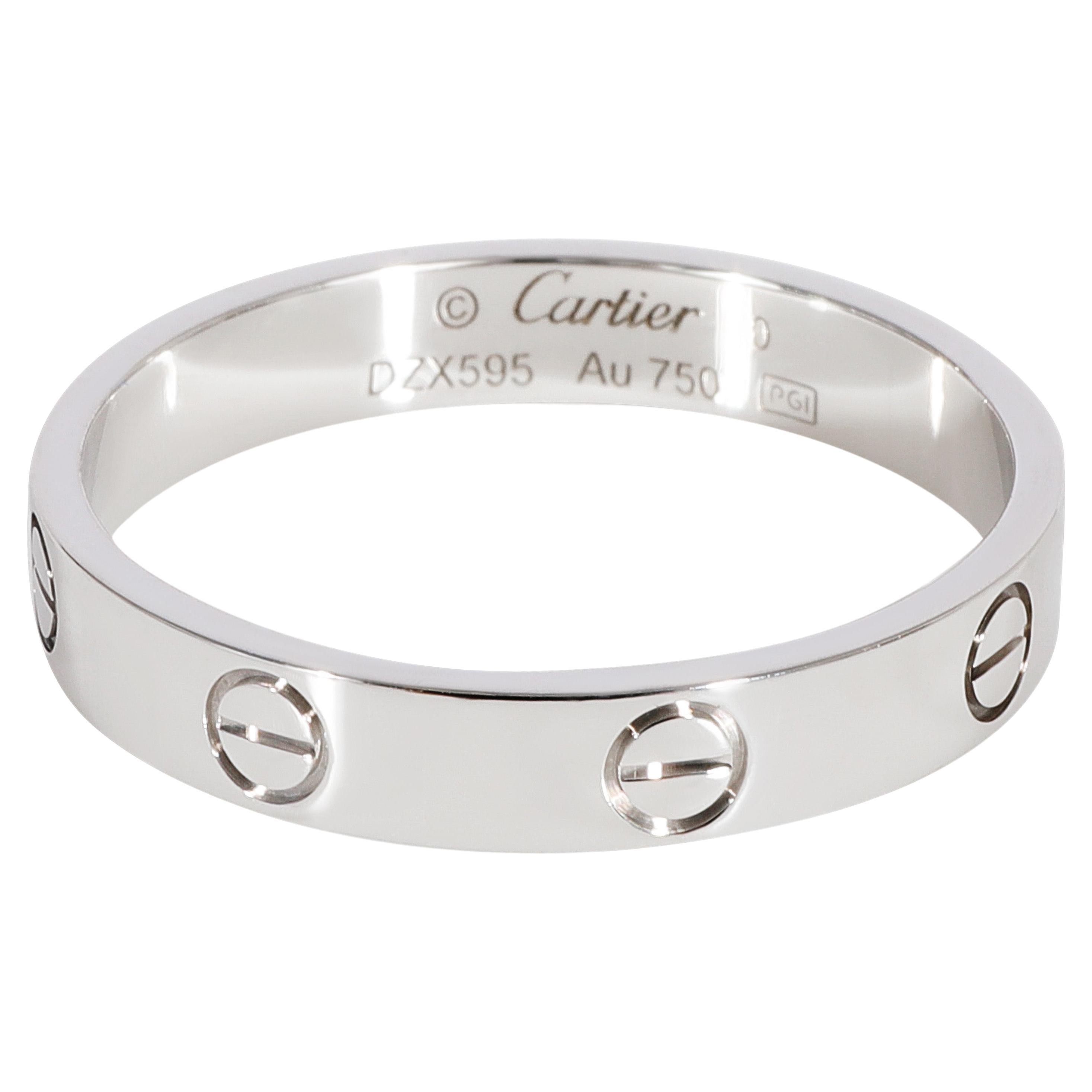 Cartier Love Wedding Band in 18k White Gold