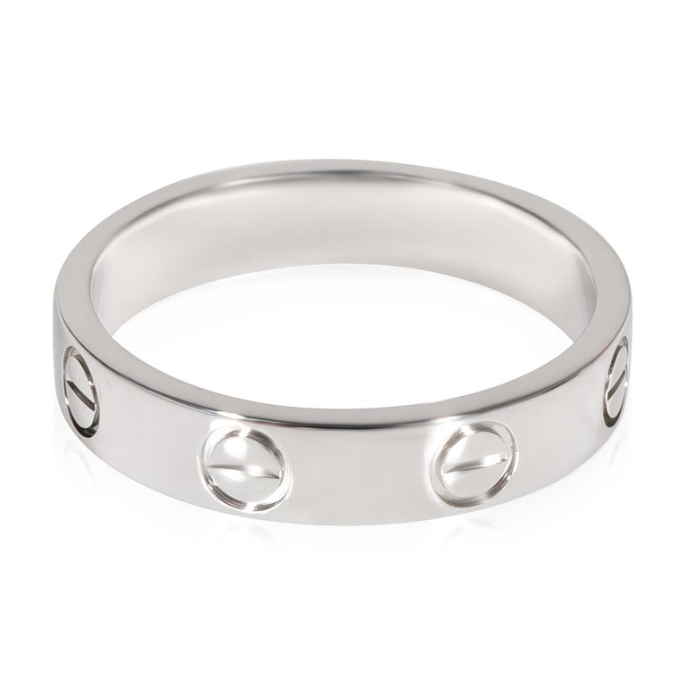 Cartier Love Wedding Band in 950 Platinum For Sale at 1stDibs