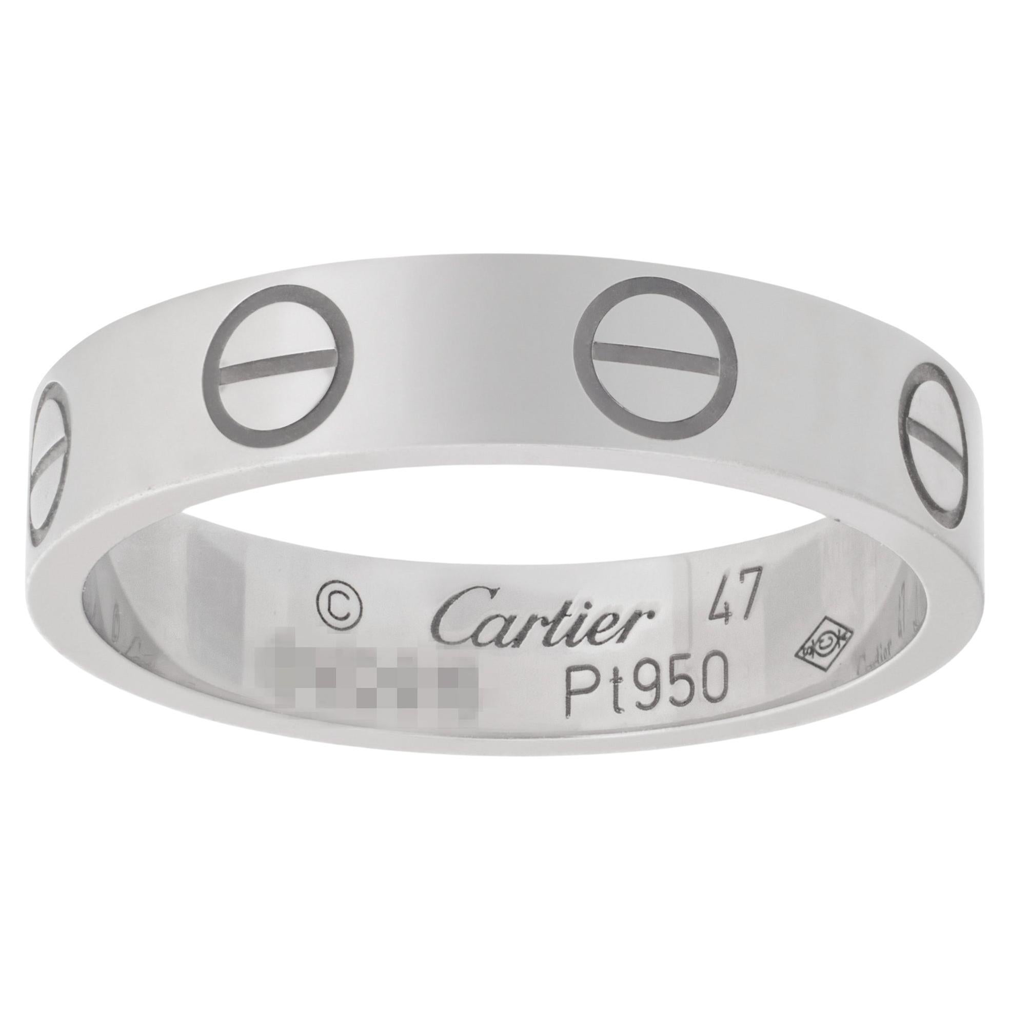 Cartier Love Wedding Band in Platinum