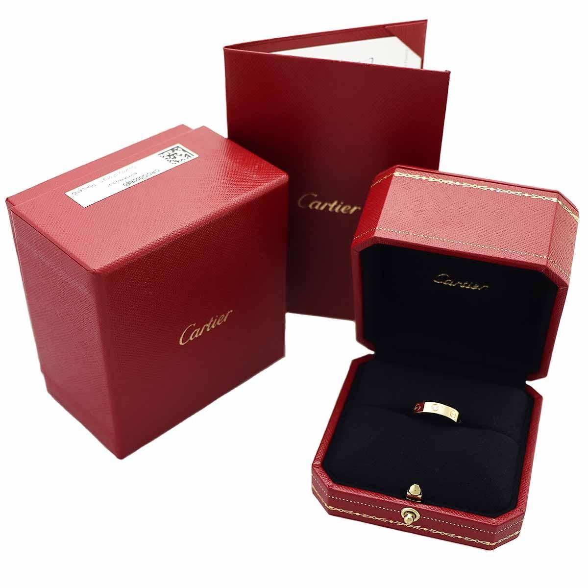 De las mujeres Cartier Alianza Amor Diamante Oro Amarillo 18K B4056100 US 4 1/2 en venta