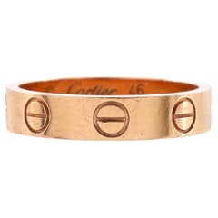 Cartier Love Wedding Band Ring 18k Rose Gold