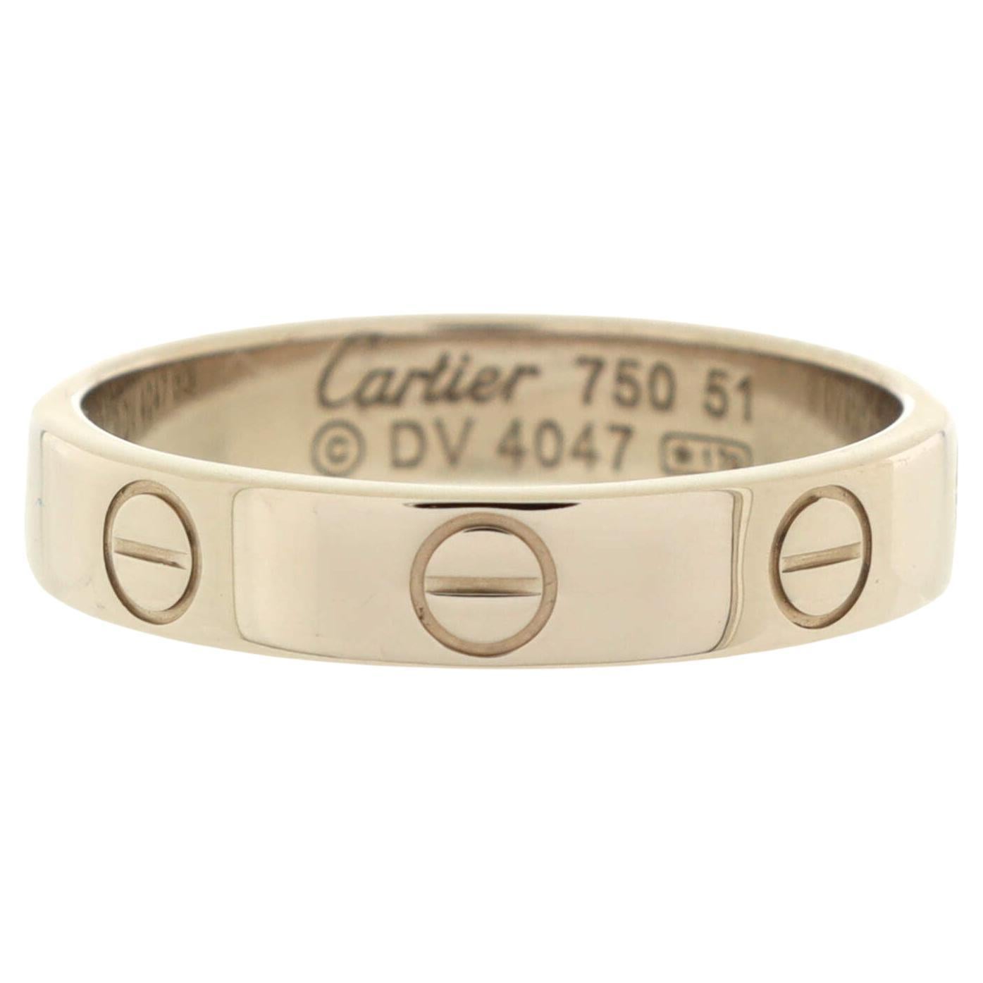 Cartier Love Ehering aus 18 Karat Weißgold