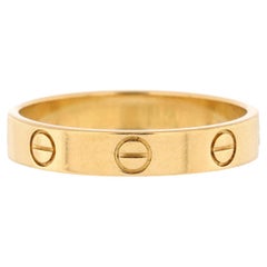 Cartier Love Wedding Band Ring 18k Yellow Gold