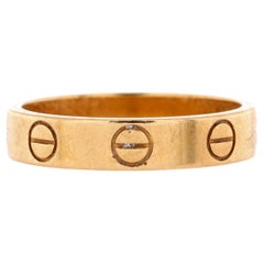 Cartier Love Wedding Band Ring 18k Yellow Gold