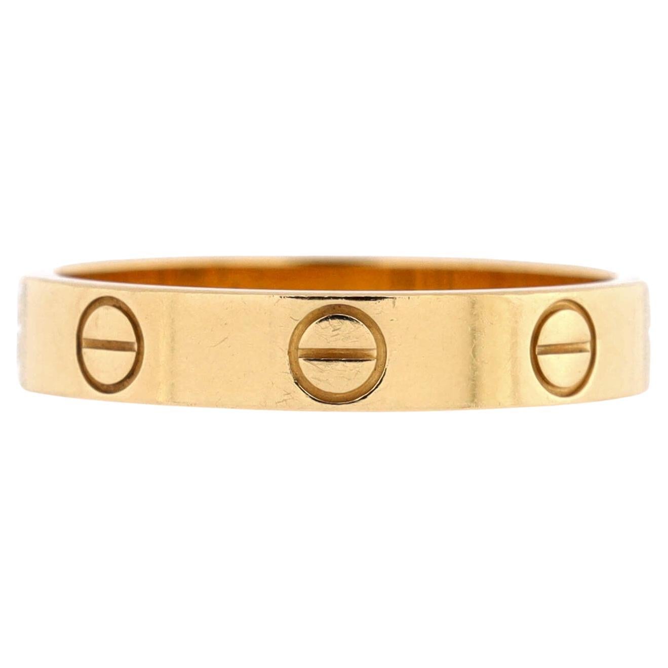 Cartier Love Ring in 18k Yellow Gold For Sale at 1stDibs cartier 750