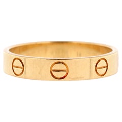 Cartier Love Wedding Band Ring 18K Yellow Gold