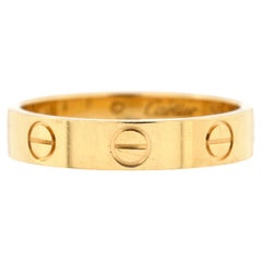 cartier 2032 Cartier Love Wedding Band Ring 18K Yellow Gold