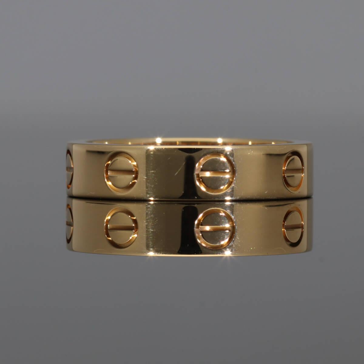 Cartier Love Wedding Band Anello con diamante in oro giallo 18 carati B4056100 US 4 1/2 in vendita 3