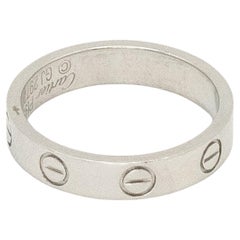 Cartier LOVE Wedding Band Ring in Platinum Pt950, Size: 49