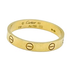 Cartier Love Wedding Band Ring Size 63
