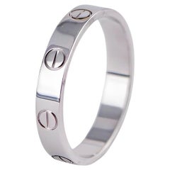 Cartier Love Wedding Band Ring White Gold Size 55
