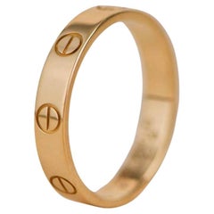 Cartier Love Wedding Band Ring Yellow Gold Size 53