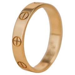 Cartier Love Wedding Band Ring Yellow Gold Size 54