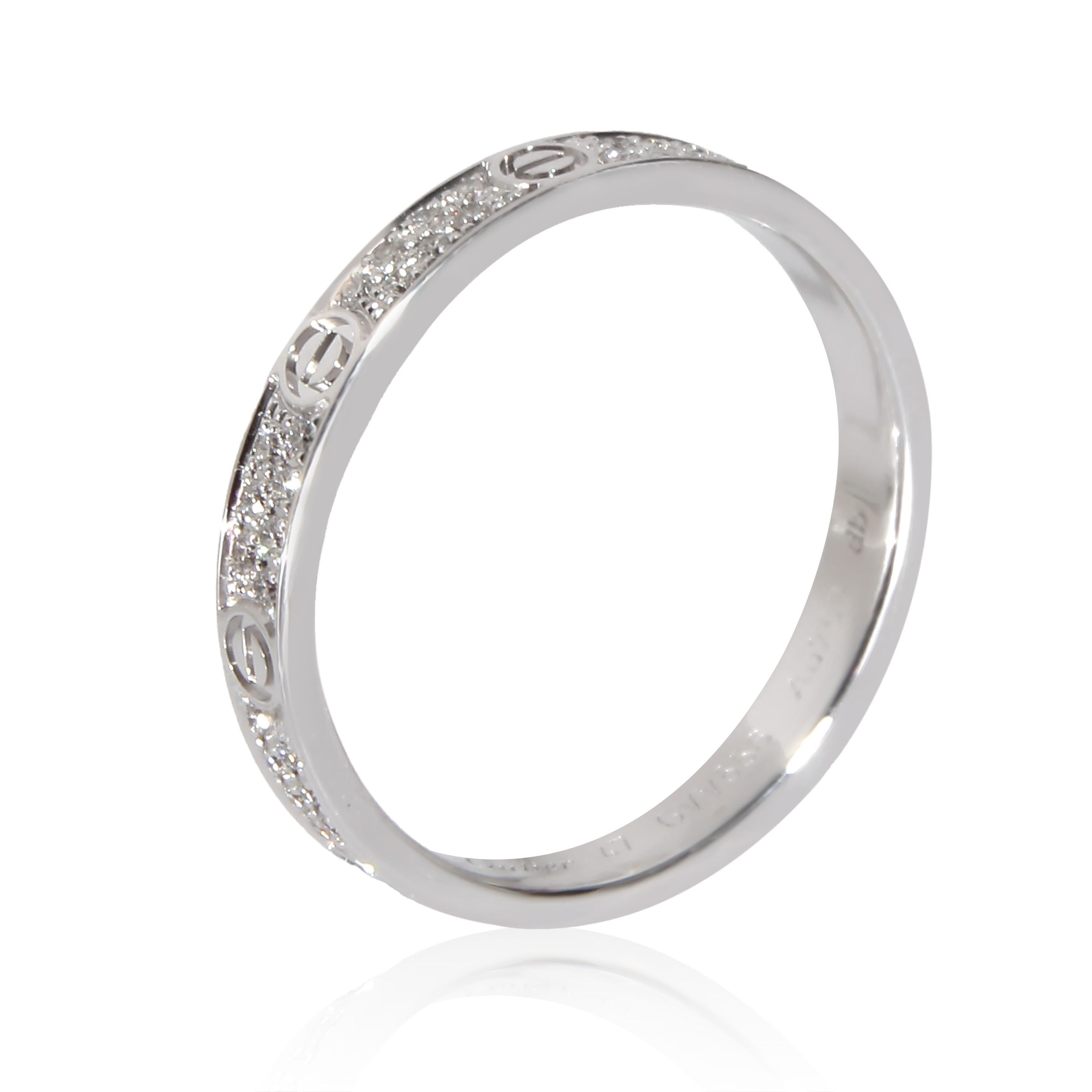 Cartier Love Diamond Wedding Band in 18k White Gold 0.19 CTW

PRIMARY DETAILS
SKU: 136473
Listing Title: Cartier Love Diamond Wedding Band in 18k White Gold 0.19 CTW
Condition Description: Cartier's Love collection is the epitome of iconic, from the