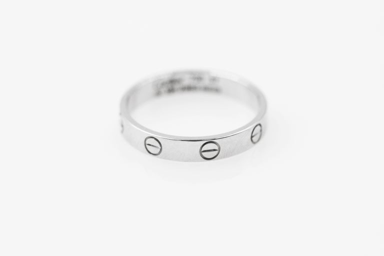 Cartier Love Wedding Band White Gold For Sale at 1stDibs | cartier love ...