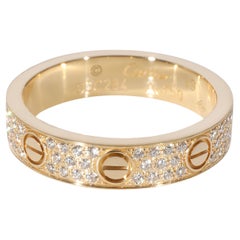 Cartier Love Ehering aus 18 Karat Gelbgold mit Diamant 0,31 Gesamtkaratgewicht