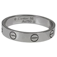 Cartier Love Wedding White Gold Band Ring